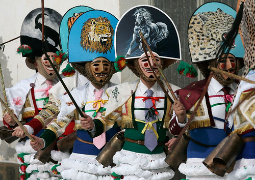 'Peliqueiros' Carnavales en Laza, Ourense, Galicia, Spain 