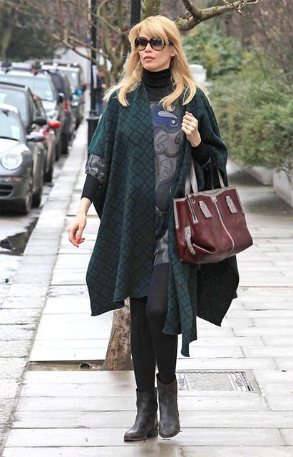 Six-Months-Pregnant Claudia Schiffer Dropping Off Her Kids at School in London by Candy_Kirby