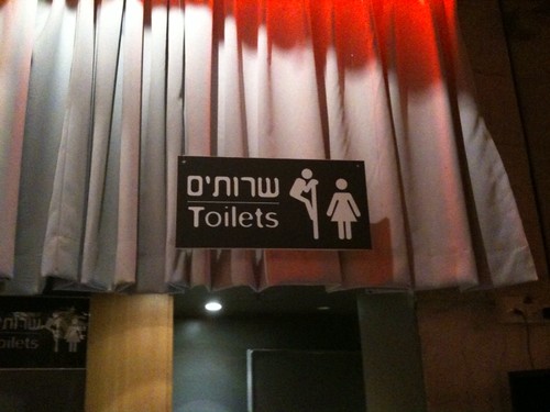 funny bathroom signs. Funny Bathroom Sign in Israel