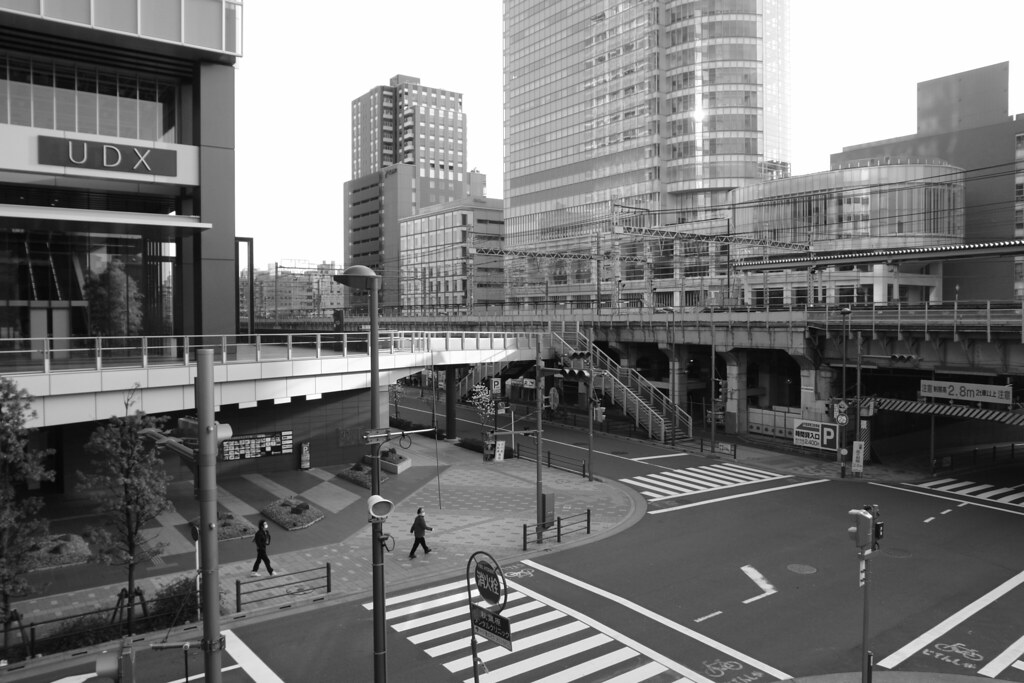 Akihabara UDX crossroad (monotone ver.)