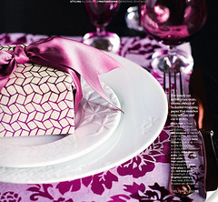 Purple Holiday Table, Homes & Gardens