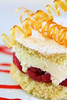 Raspberry cream cakes with sugar curls 8188 R
