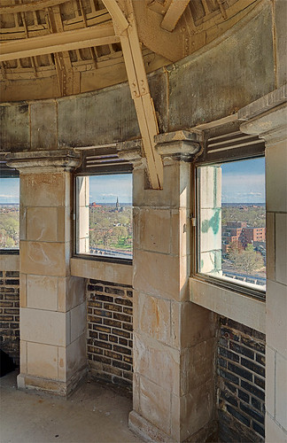 Compton Hill Water Tower, in Saint Louis, Missouri, USA - view of interior of tower
