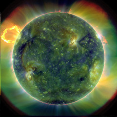 Imagen ultravioleta del Sol por SDO