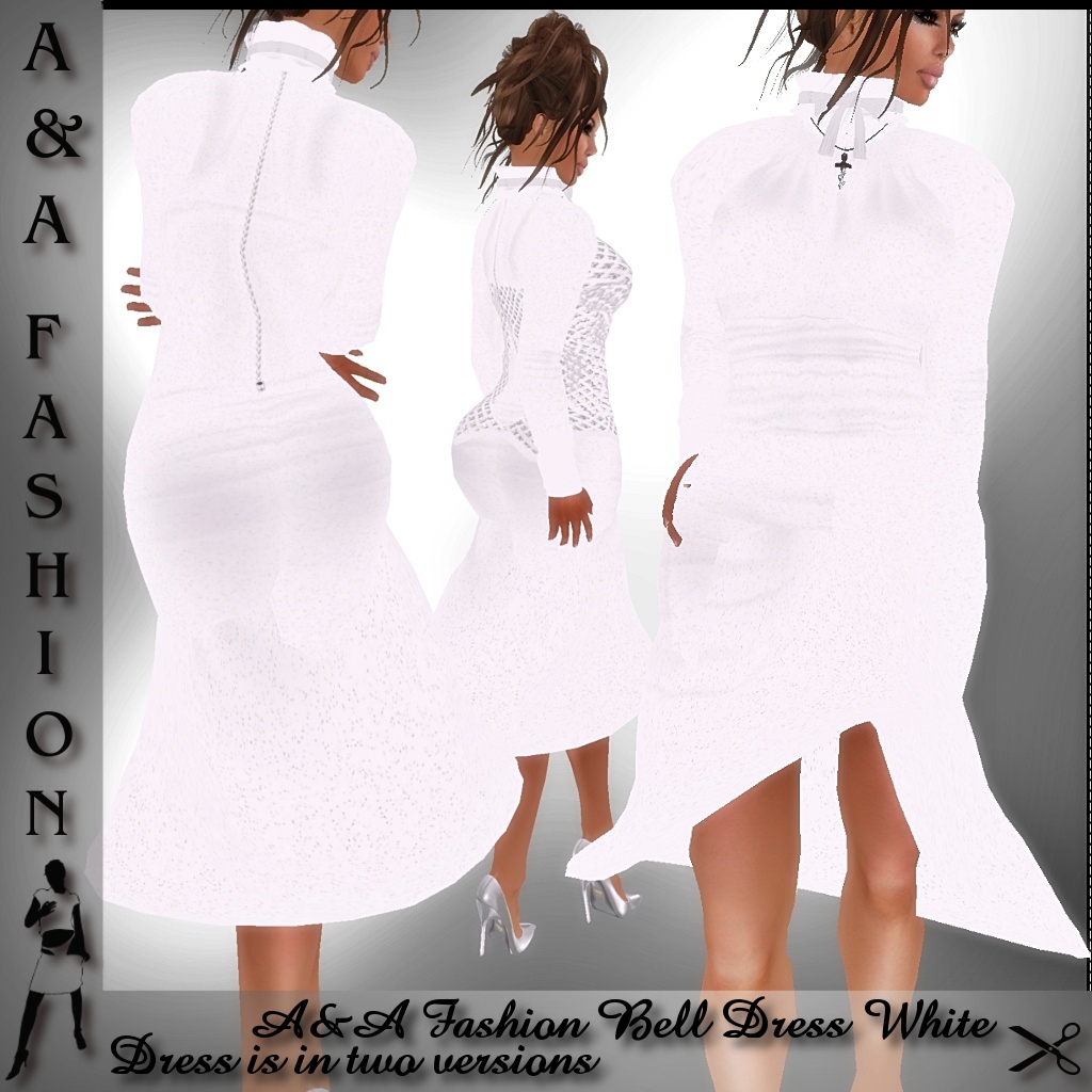 A&A Fashion Bell Dress White