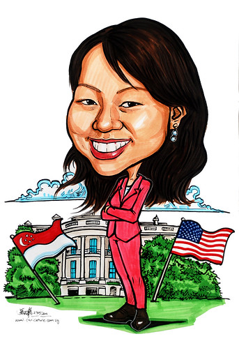 Caricature for Ministry of FInance - @ White House