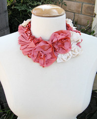 Silk Flower Necklace DIY -FRONT