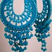 Crocheted hoops with beads