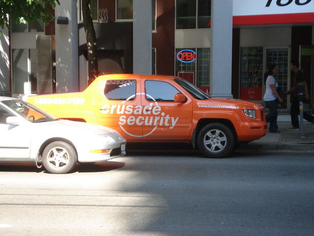 orange canada car truck bc britishcolumbia pickup security hondaridgeline crusade crusadesecurity foreigntruck