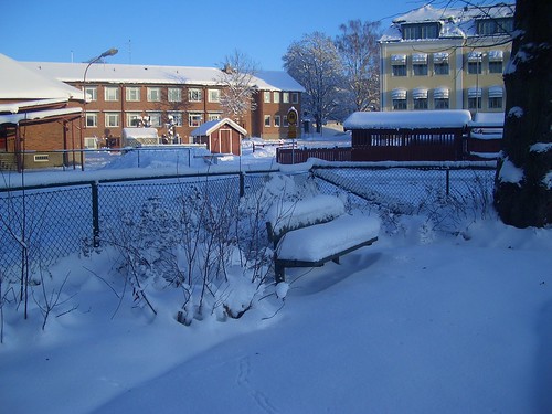 Snö i Nyköping