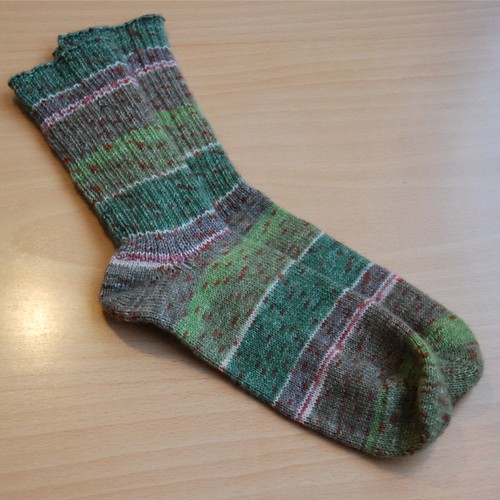 Socks from aloe vera yarn