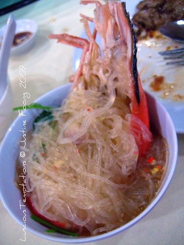 Claypot River King Prawn with Glass Noodles - Robson Heights Seafood Restaurant, Kuala Lumpur