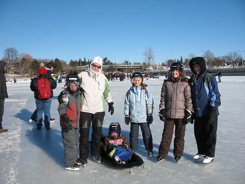 The gang on ice