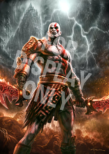 God of War III Gamestop poster 