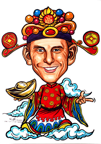 Caricature for Informa Group - God of Fortune 财神爷