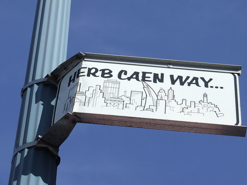 Bent Herb Caen Way Sign