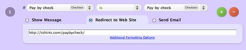 Redirect to Web Page Rule