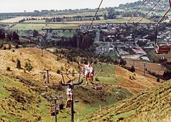 Skyline Gondola Luge Cable chairlift Rotorua New Zealand 1991
