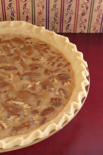 Pecan Pie Ready for Baking