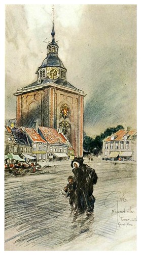 019- Campanario en la gran plaza de Nieuport-Vanished towers and chimes of Flanders 1916- Edwards George Wharton