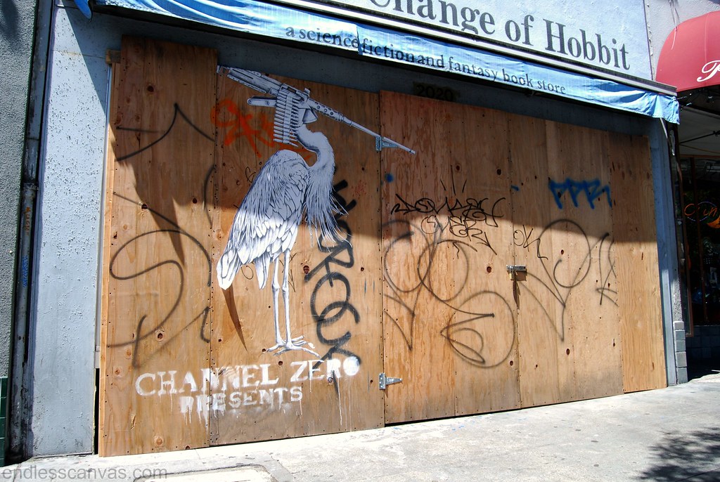 Wheatpaste Street Art Graffiti. 