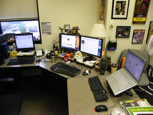 My office desk - May 2010