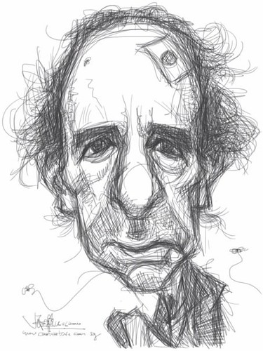 sketch study 2 of Harry Shearer on iPad