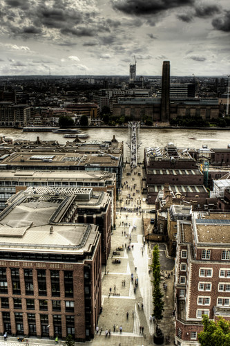 Tate Modern from St Paul's Cathedral. London. Tate Modern desde la catedral de San Pablo. Londres