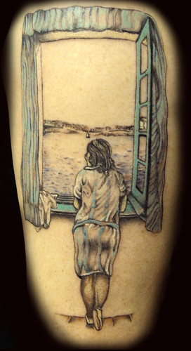  Salvador Dali Tattoo by Ray Tutty 