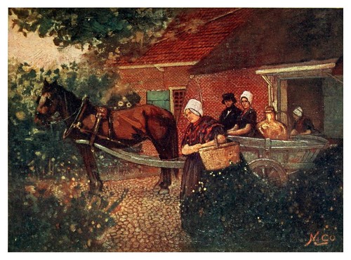 012-carro de la leche en los pueblos de la provincia de Zeeland-Holland (1904)- Nico Jungman
