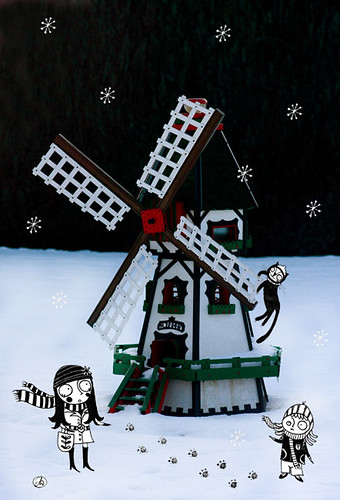 the windmill and the black cat by good mood factory