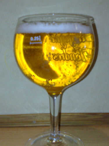 Hite beer glass