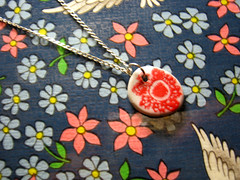 blooming - handmade polyclay necklace