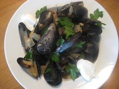 Mussels for lunch!