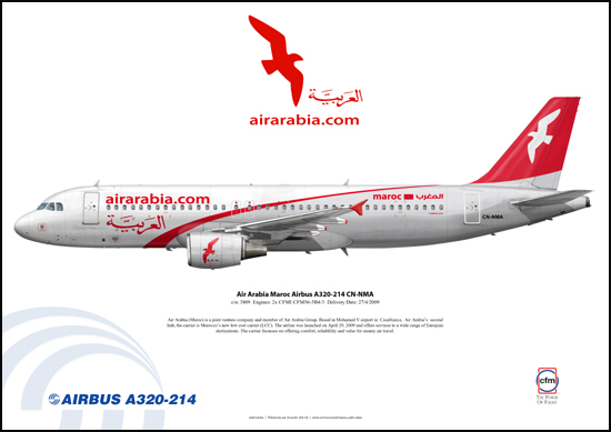 Air Arabia Maroc Airbus A320-214 CN-NMA