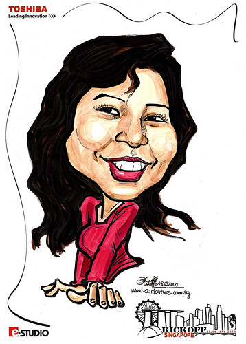 Caricature of seniwati