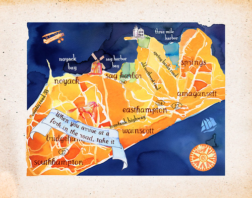 Hamptons map