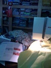 sewing in the dark..