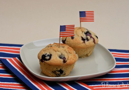 4th JULY BLUEBERRY MUFFINS