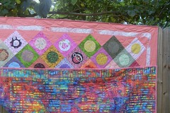 Rho's Polka Dot Quilt -- front and back