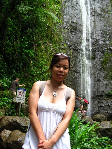 me by the waterfall.