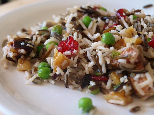 White and Wild Rice Salad with Walnuts, Cranberries, and Figs