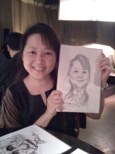 caricature live sketching for RBS 14 July 2010 - 3