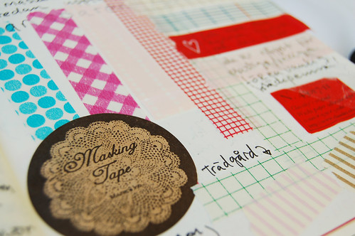 Washi tape detail in my diary