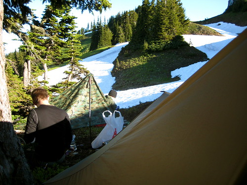 Camp on Pilot Ridge