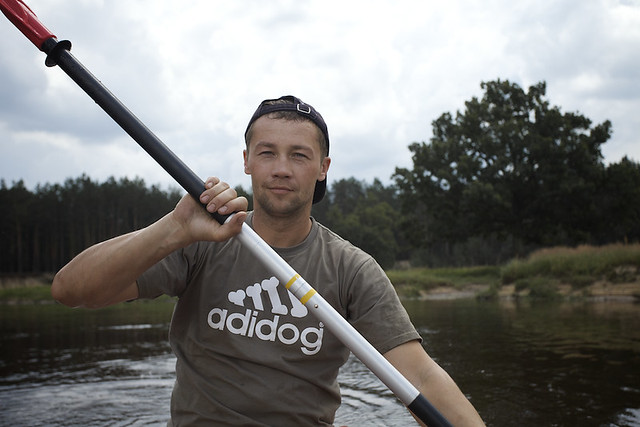 Rafting on the Ubort river