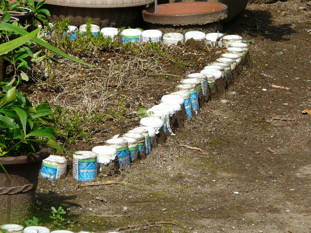 Garden Boundary in Cans