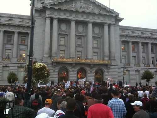Prop 8 overturned! SF Civic Center rally