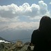 Heather enjoying the view from the Whistler peak