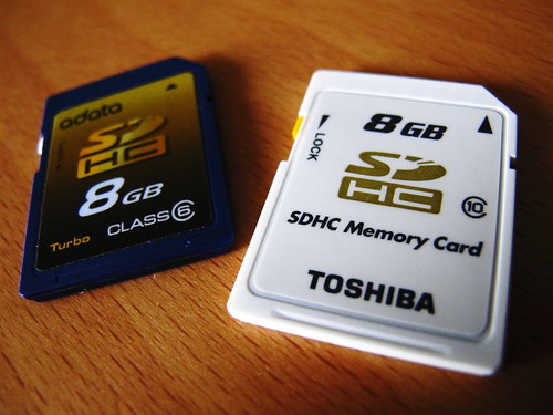 TOSHIBA SDHC Memory Card 8GB - Class 10.